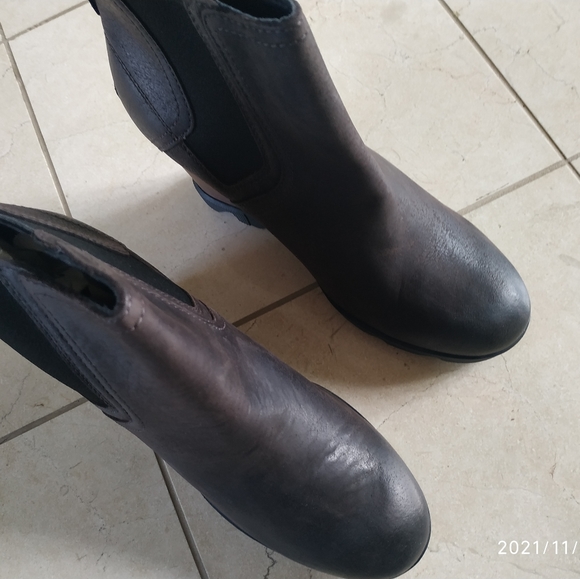 New Sorel Joan Uptown Chelsea Wedge booots Bootie 7.5 38.5 - Picture 3 of 5